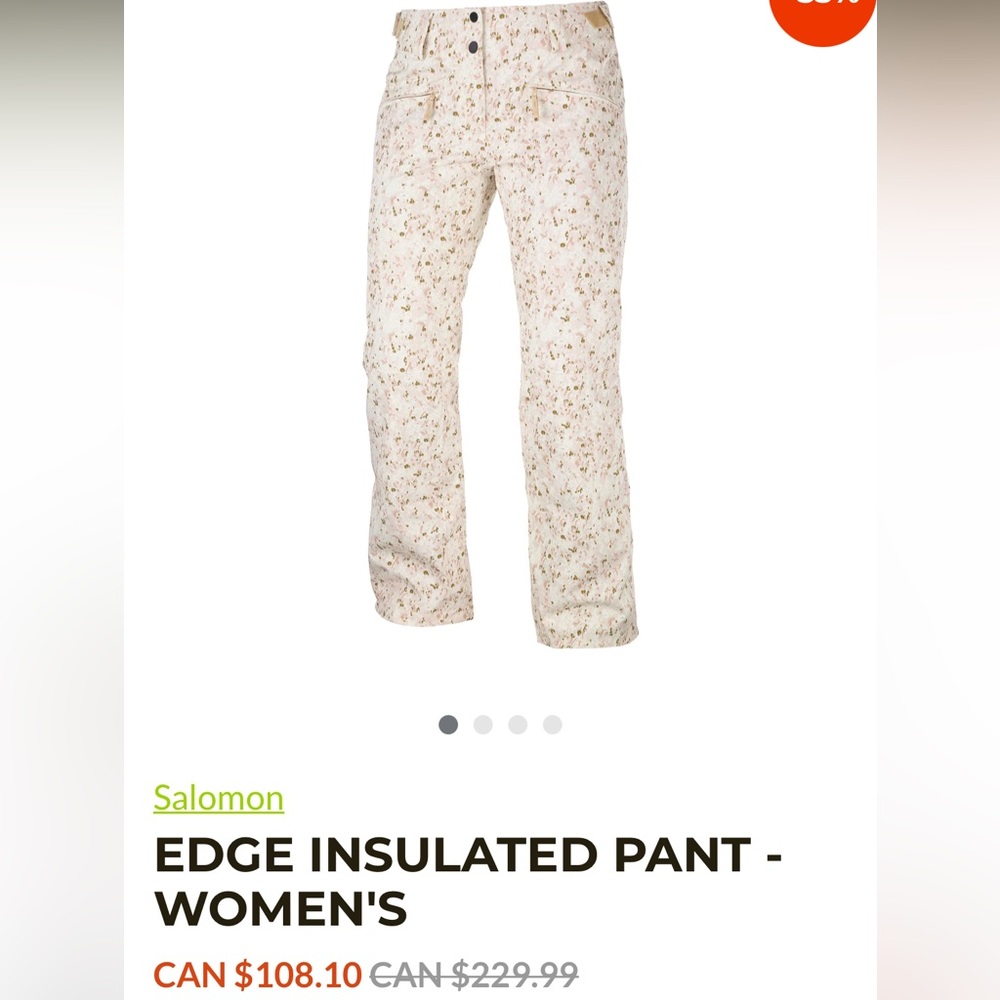 Solomon Ladies snow pant- size L